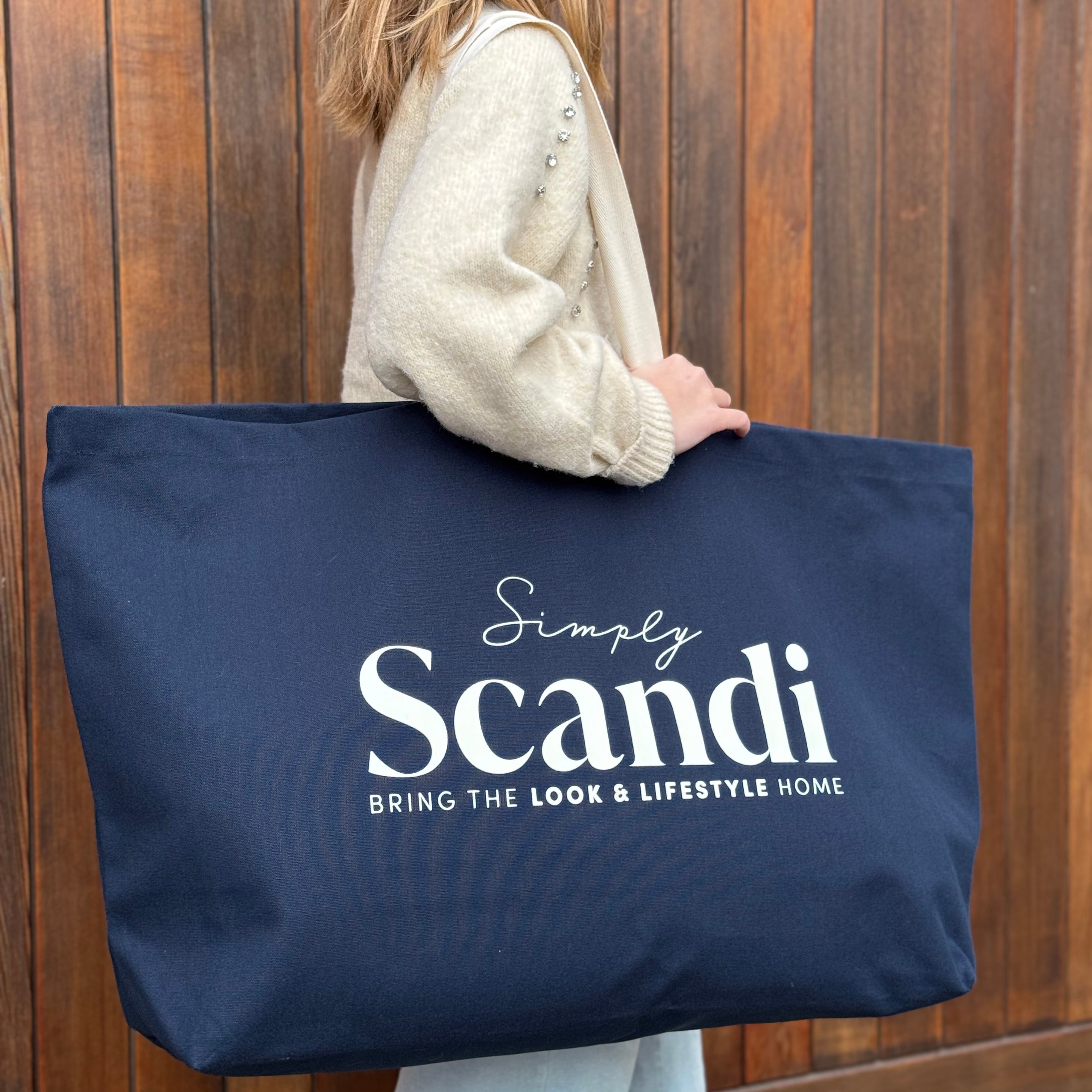 Oversized Simply Scandi classic tote