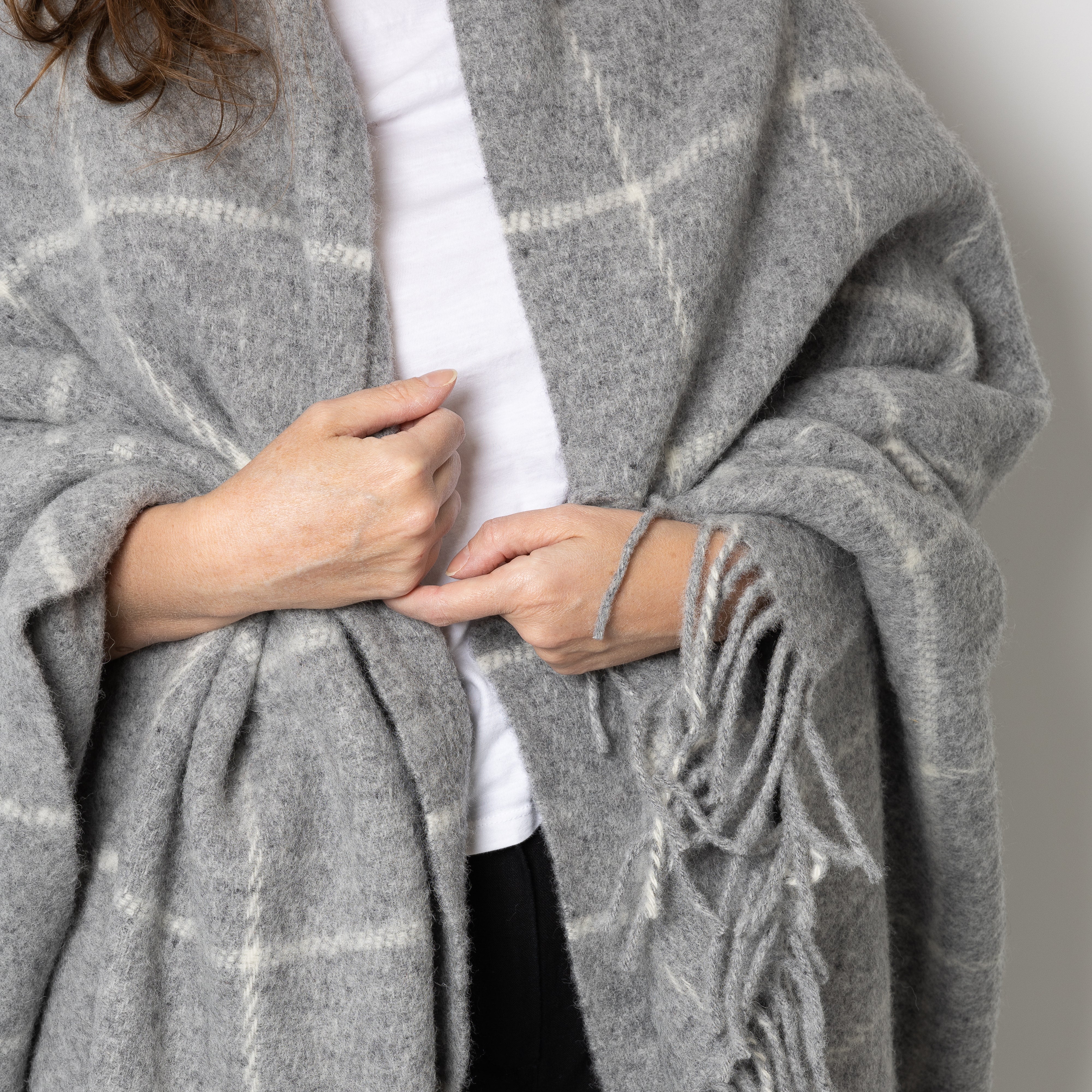 Vinga Island lambswool throw by Klippan