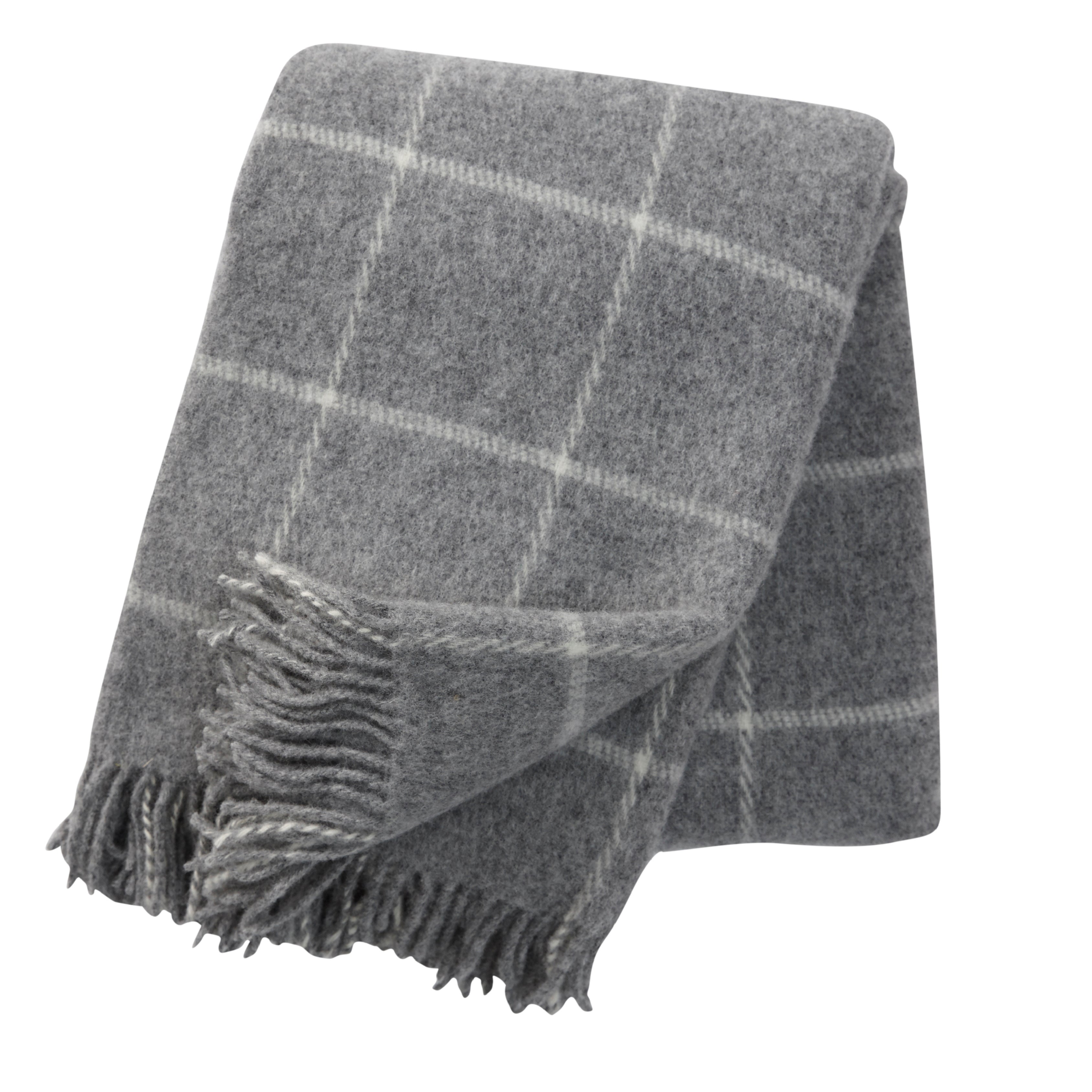 Vinga Island lambswool throw by Klippan